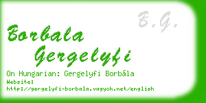 borbala gergelyfi business card