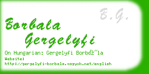 borbala gergelyfi business card